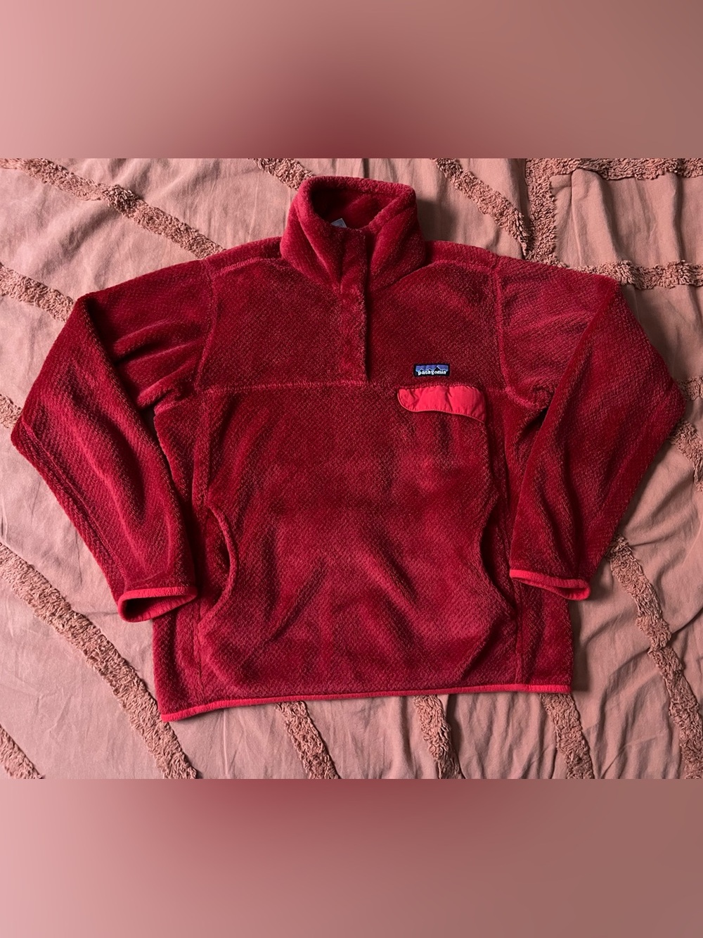 Patagonia Red Fleece Retool Pullover